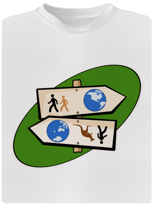 Dálkový pochod dětské sportovní tričko White