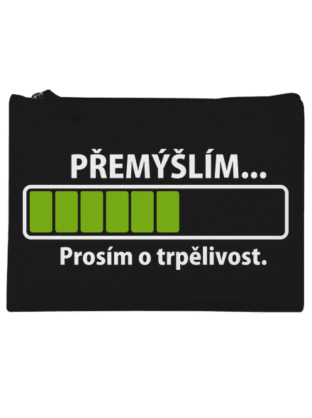 Přemýšlím taštička Black