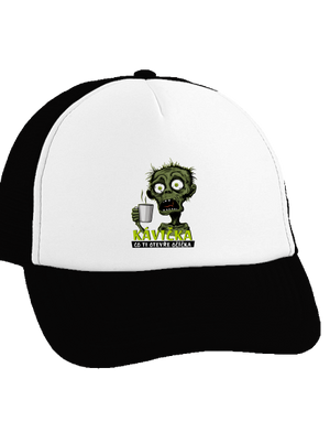 Zombie kávička kšiltovka truckerka Black cap