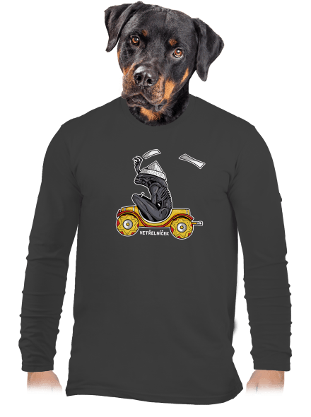 Vetřelníček pánské dlouhý rukáv Dark Grey