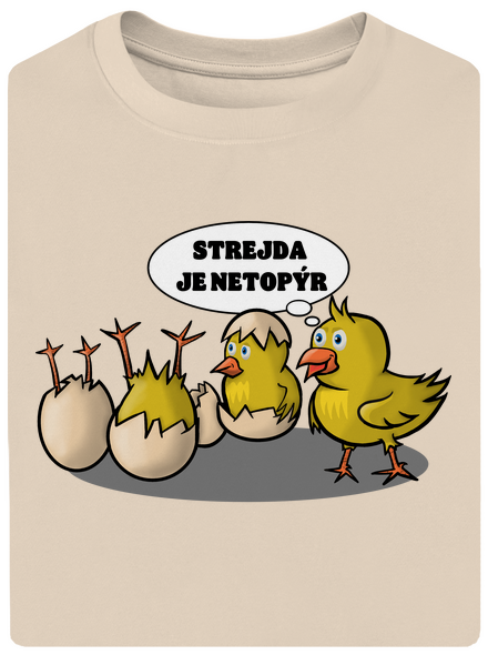 Strejda netopýr unisex tričko oversized Almond