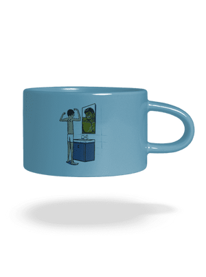 Hulk hrnek makronka Blue Macaron