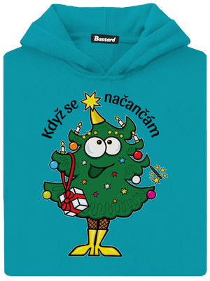 Když se načančám dětská mikina klokanka Hawaiian Blue