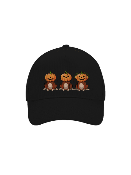 Halloween opičky kšiltovka baseballka Black