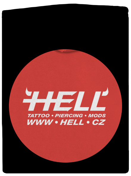 Hell logo dámská mikina na zip Black