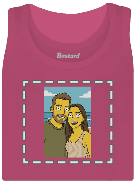 Simpsonovi z vlastní fotky dámské tílko klasické Magenta