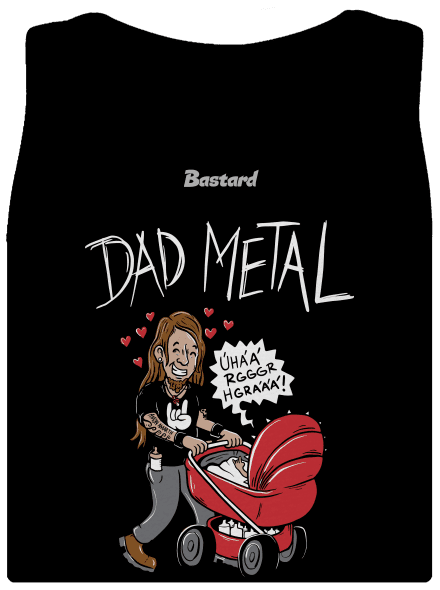 Dad metal dámské tílko klasické Black