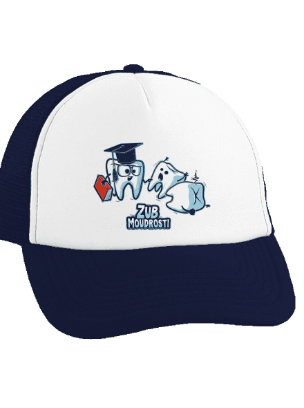 Zub moudrosti kšiltovka truckerka French Navy cap