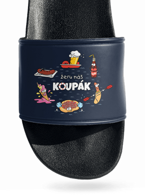 Český koupák pantofle Navy