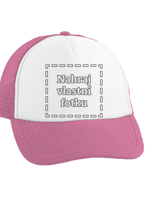 Vlastní potisk kšiltovka truckerka Fluorescent Pink cap