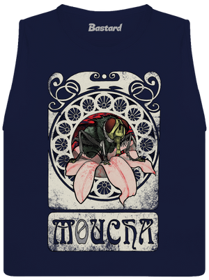 Moucha dámské tílko volné Navy