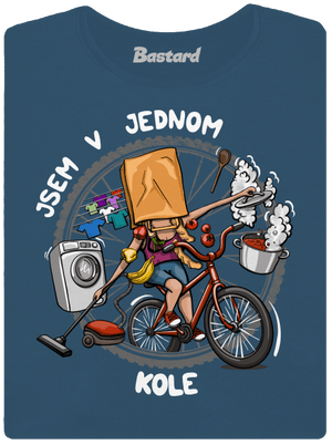 Jsem v jednom kole dámské tričko premium Petrol Blue