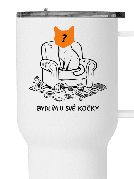 Bydlím u své kočky termohrnek White