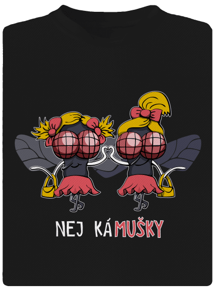 Nej kámušky dětské sportovní tričko Black
