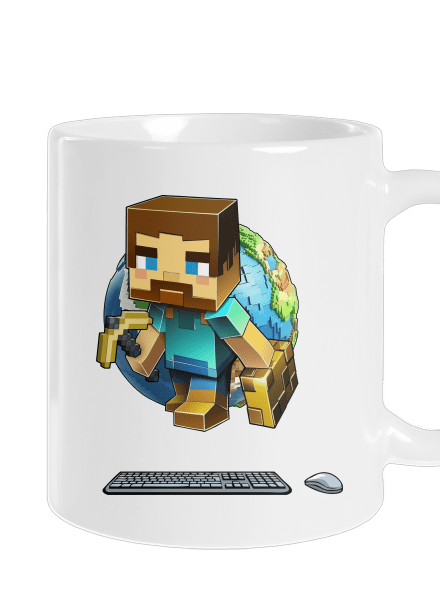 B17: Minecraft klasický hrnek White
