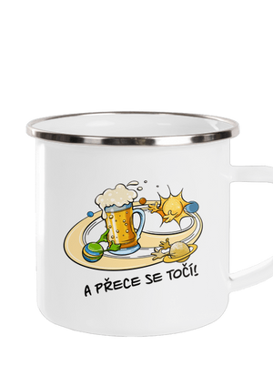 A přece se točí! plecháček White