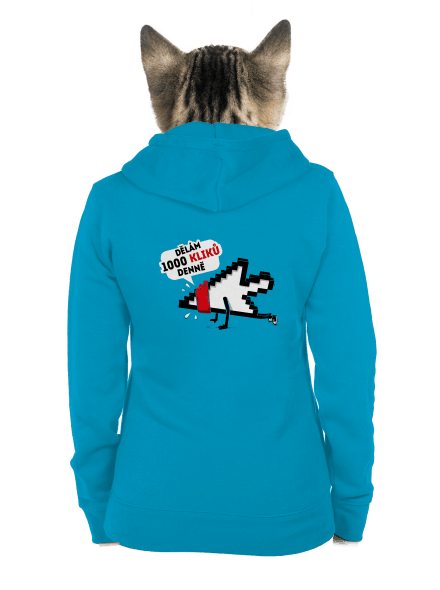 Klikař dámská mikina na zip Blue Atol