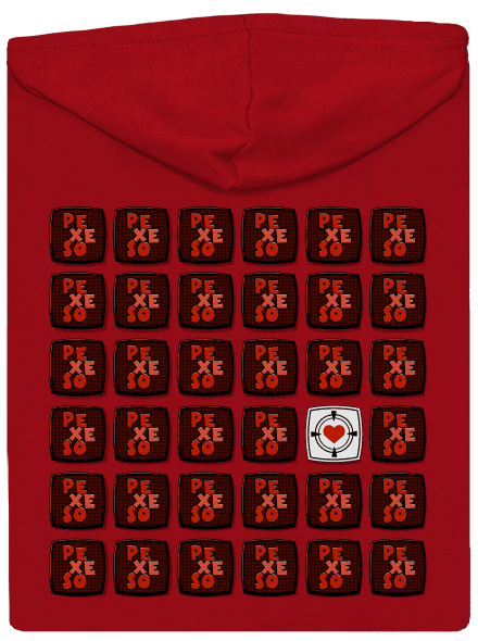 Pexeso pánská mikina na zip Red