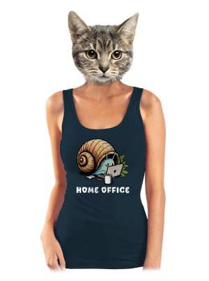 Šnekův home office dámské tílko klasické Navy