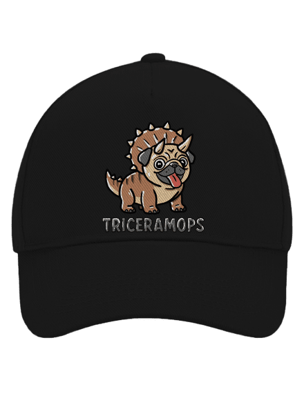 Triceramops kšiltovka baseballka Black