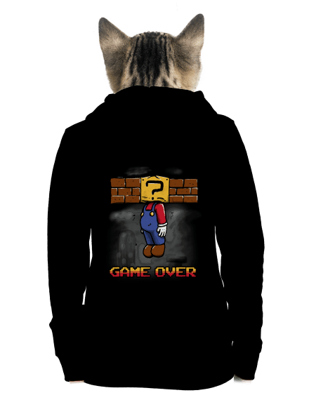 Game over dámská mikina na zip Black
