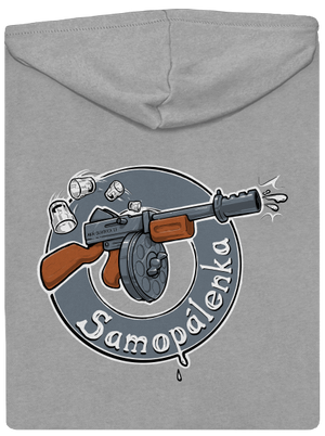 Samopálenka pánská mikina na zip Light Melange