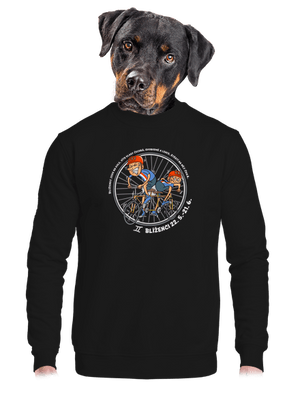 unisex mikina bez kapuce