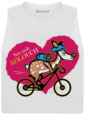 Kolouch na kole dámské tílko volné White