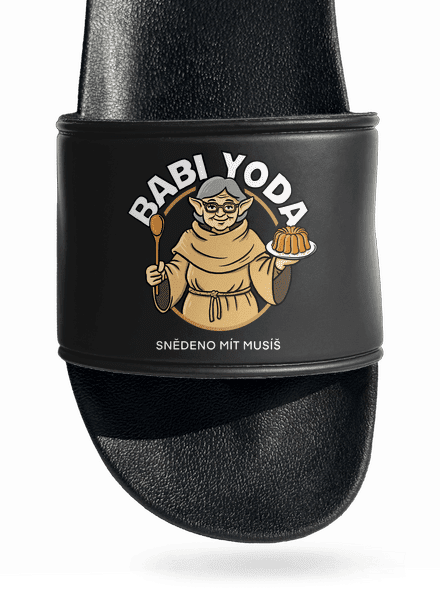 Babi Yoda pantofle Black