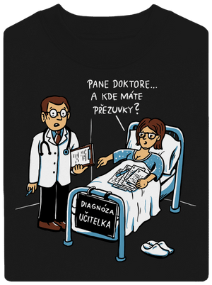 Diagnóza učitelka unisex mikina bez kapuce Black