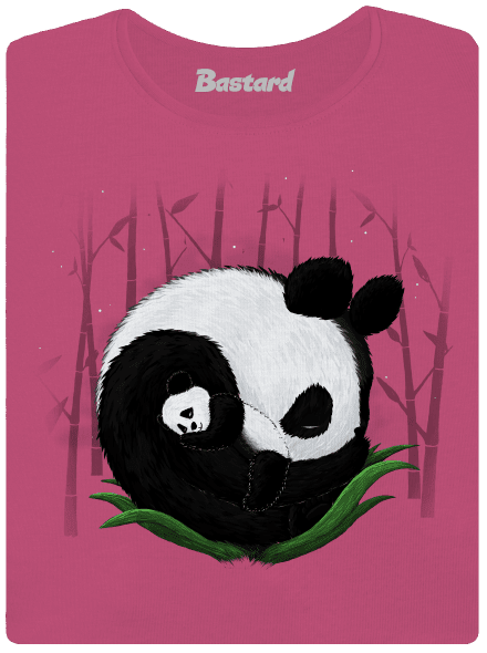 Dvě spící pandy dámské tričko premium Magenta