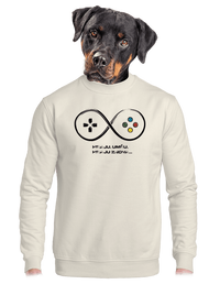 unisex mikina bez kapuce