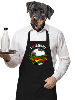 Foodball zástěra Black