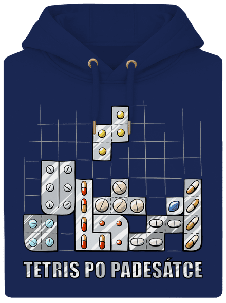 Tetris unisex mikina premium Navy