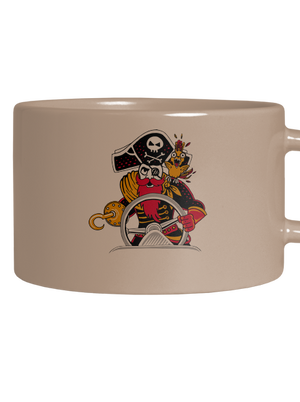 Pirát silnic hrnek makronka Brown Macaron