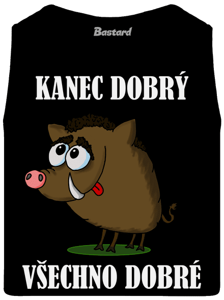 Kanec dobrý pánské tílko Black