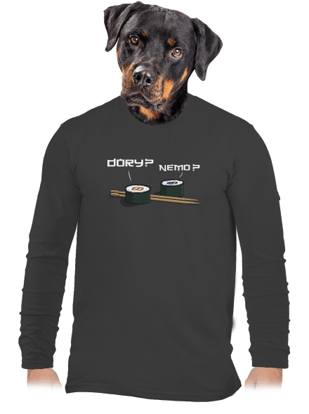 Hledá se Nemo pánské dlouhý rukáv Dark Grey