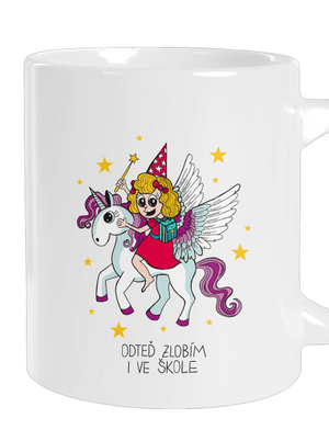 Holka ve škole velký hrnek White