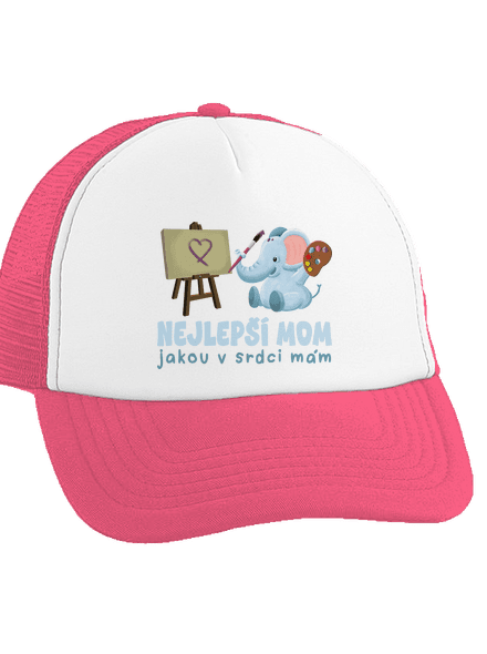 Nejlepší mom kšiltovka truckerka Fluorescent Pink cap