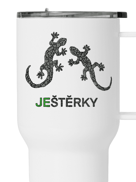Ještěrky termohrnek White