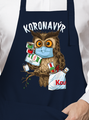 Koronavýr zástěra Navy