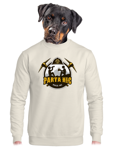 Parta hic unisex mikina bez kapuce Off White