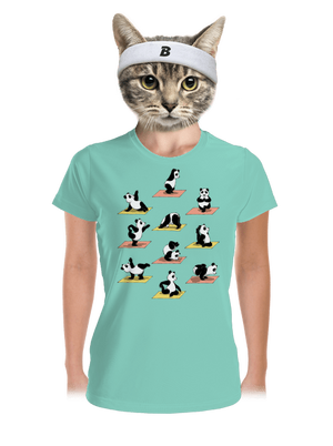 Pandí jóga dámské sportovní tričko Mint Mal