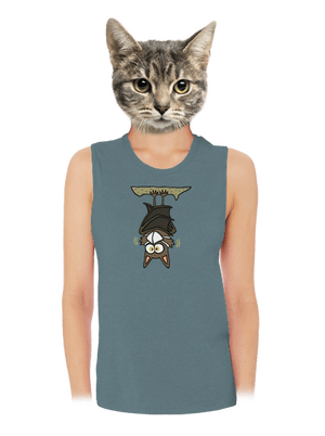 Nanopýr dámské tílko volné Heather Deep Teal