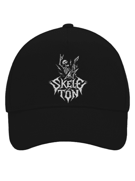 Skeletón kšiltovka baseballka Black