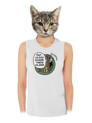 Muchomůrky zelené dámské tílko volné White