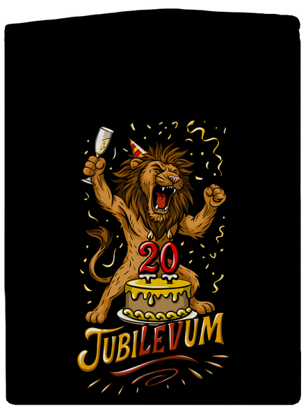 Jubilevum pánská mikina na zip Black