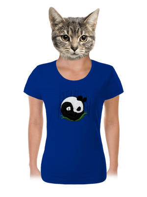 Dvě spící pandy dámské tričko Royal Blue Mal