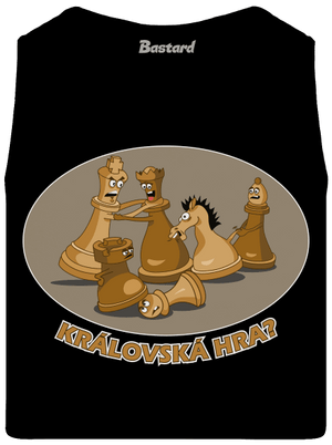 Královská hra pánské tílko Black
