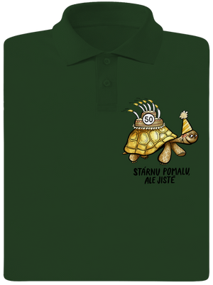 Stárnu pomalu pánská polokošile Bottle Green Mal